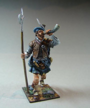 Scottish Warrior with Halberd XVII c