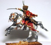 Officer.Guards hussar.Neapolitan kingdom.1812