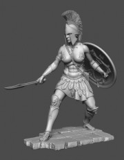 Worlds Of Fantasy: Spartan woman warrior